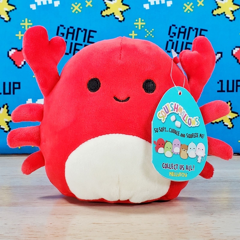 Squishmallow Carlos the Red Crab 5" 2020 UltraSoft Stuffed Sealife Plush